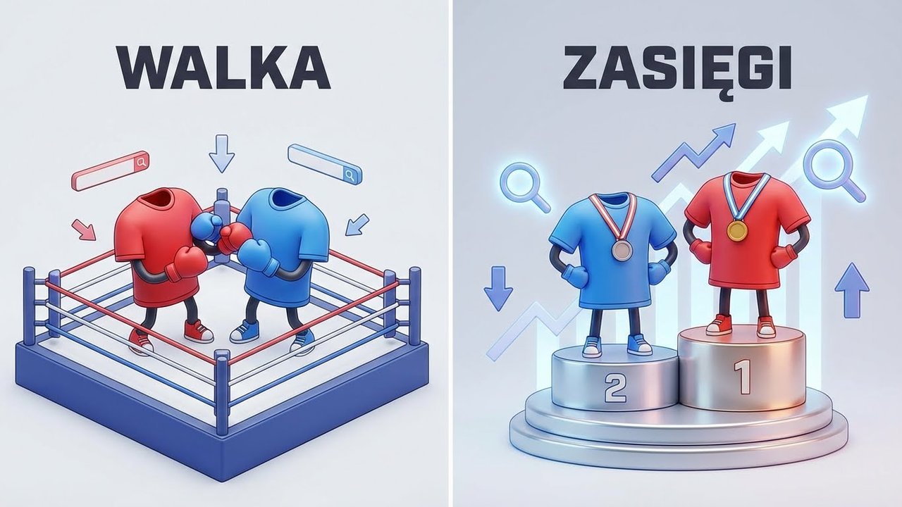 Kanibalizacja słów kluczowych: Dlaczego warianty (Kolory/Rozmiary) niszczą Twoje SEO?