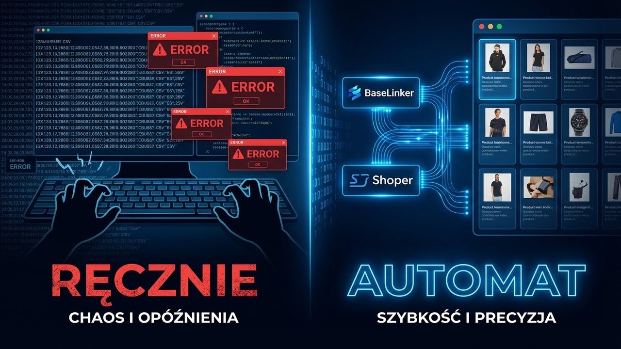BaseLinker i Shoper: Jak masowo "nakarmić" sklep opisami bez kopiowania i wklejania?