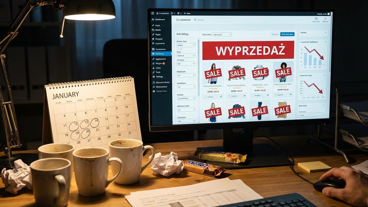 Wyprzedaż Styczniowa (Winter Sale): Jak Masowo Dodać Frazy 'Promocja' do 1000 Produktów?
